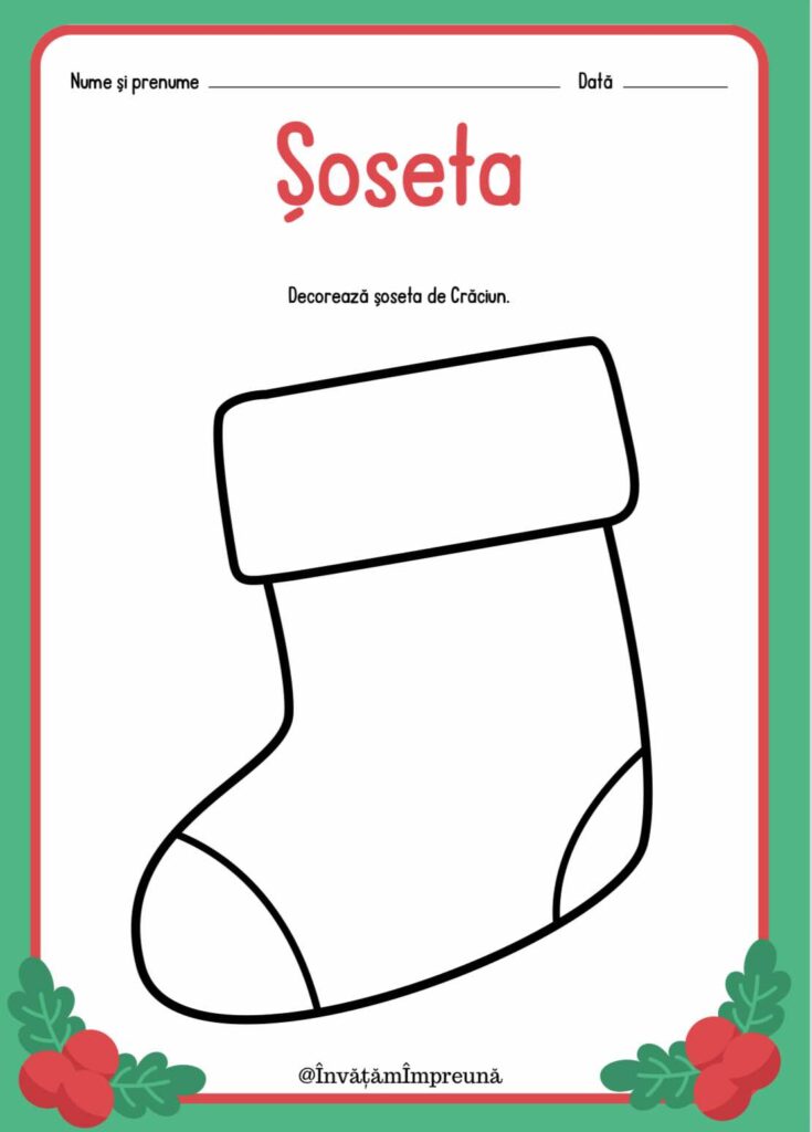 Ziua 6 – Decorăm șoseta